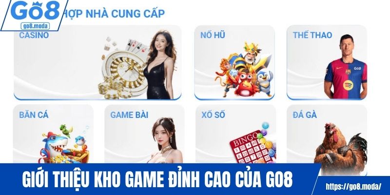 Kho game tại nền tảng GO8